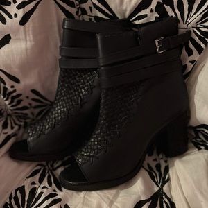Sz 10 open toe vintage foundry boots